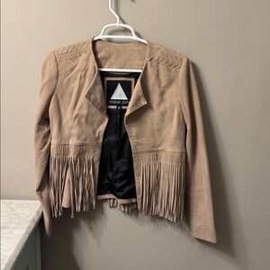 Mister Zimi Tan Fringe Jacket